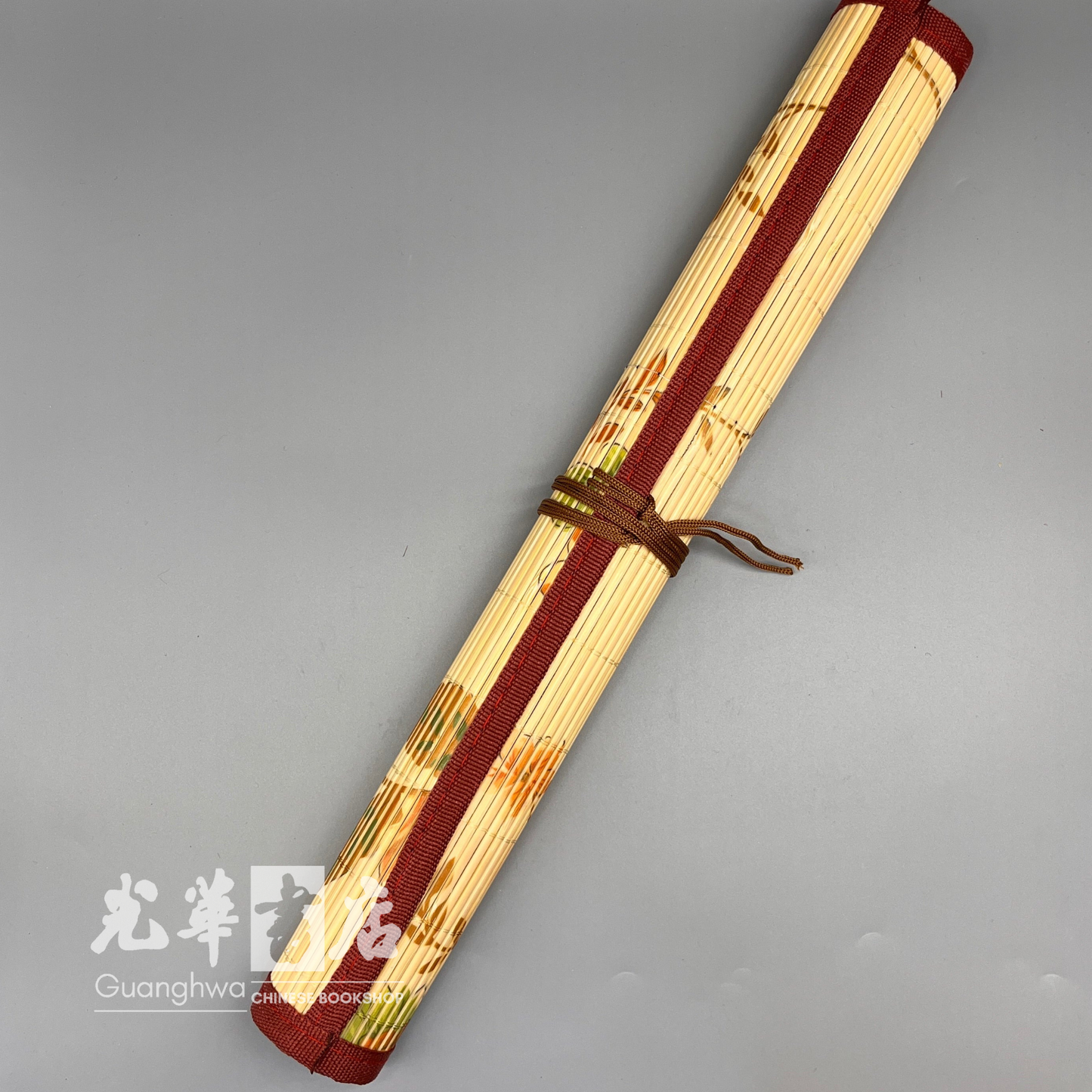 Bamboo Brush Roller Case with Pockets 布袋笔帘