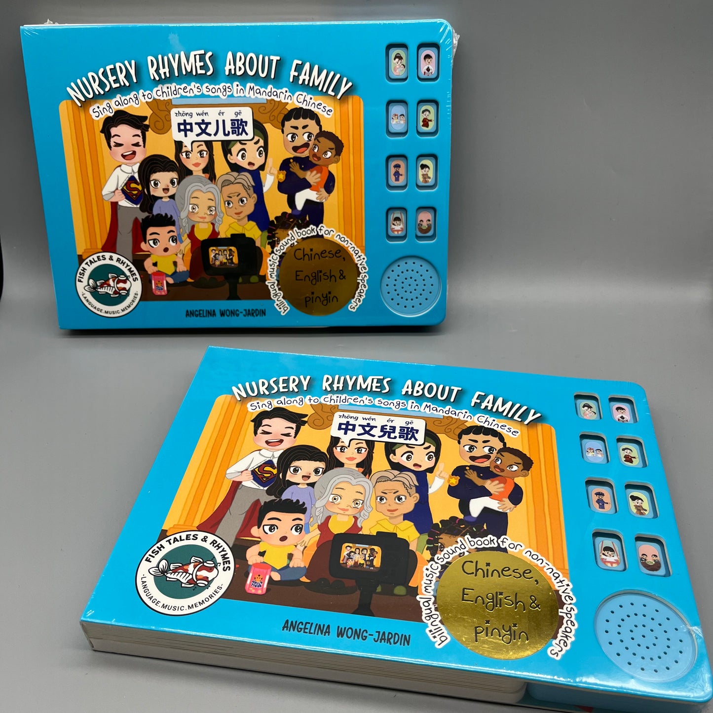 Nursery Rhymes Sound Book about Family - Simplified Chinese & Mandarin & English