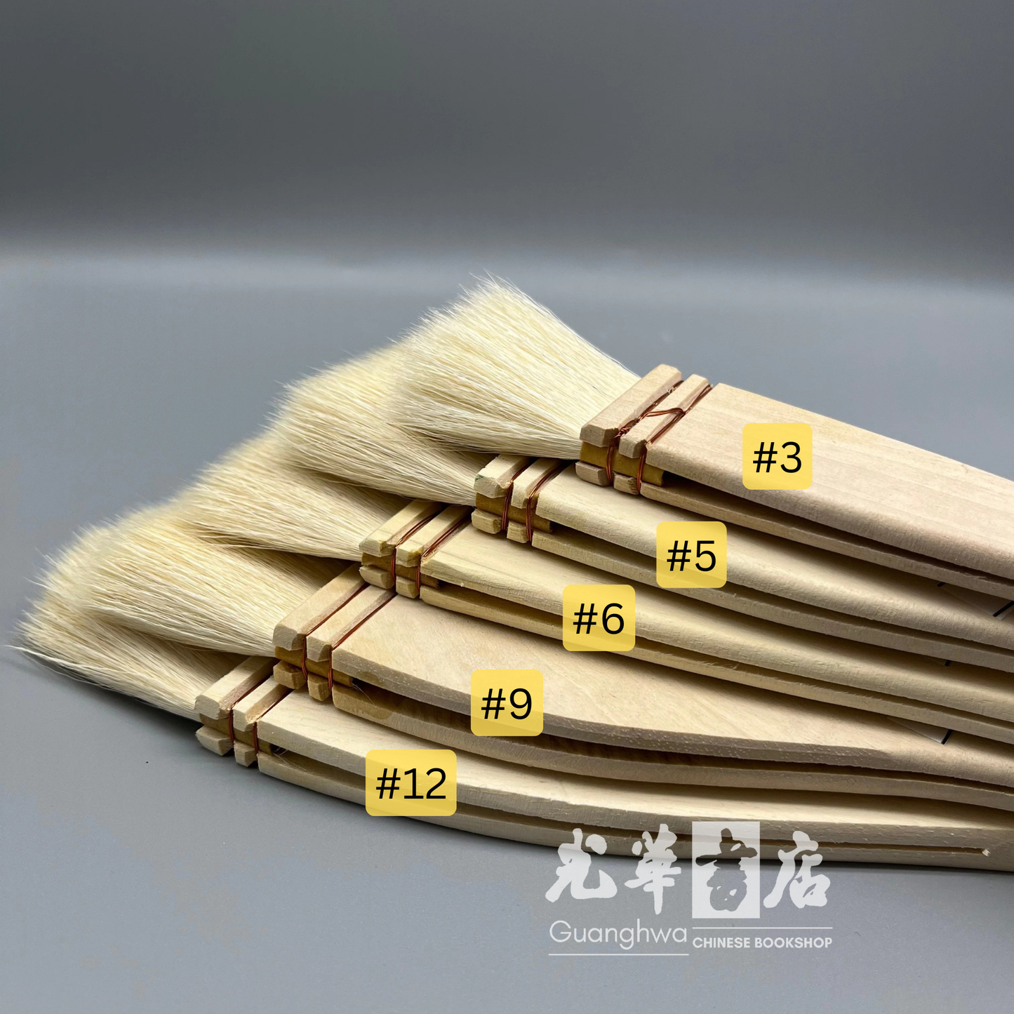 羊毛底纹笔 Flat Hake Brush - Goat Hair #9