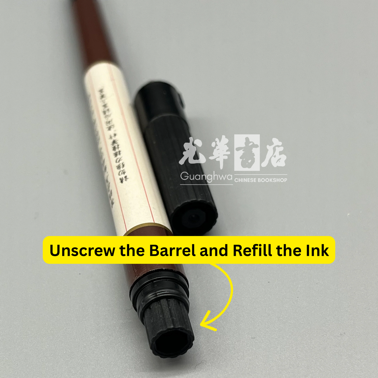 Baoke Ink-Filled Brush Pen – Synthetic Hair Portable Calligraphy Pen, Pre-Inked, Refillable with optional 2.3g Liquid Ink Bottle, Available in Two Sizes
宝克牌自带墨便携式秀丽笔｜合成纤维笔头｜支持2.3g瓶装灌墨（另购）｜两种规格可选