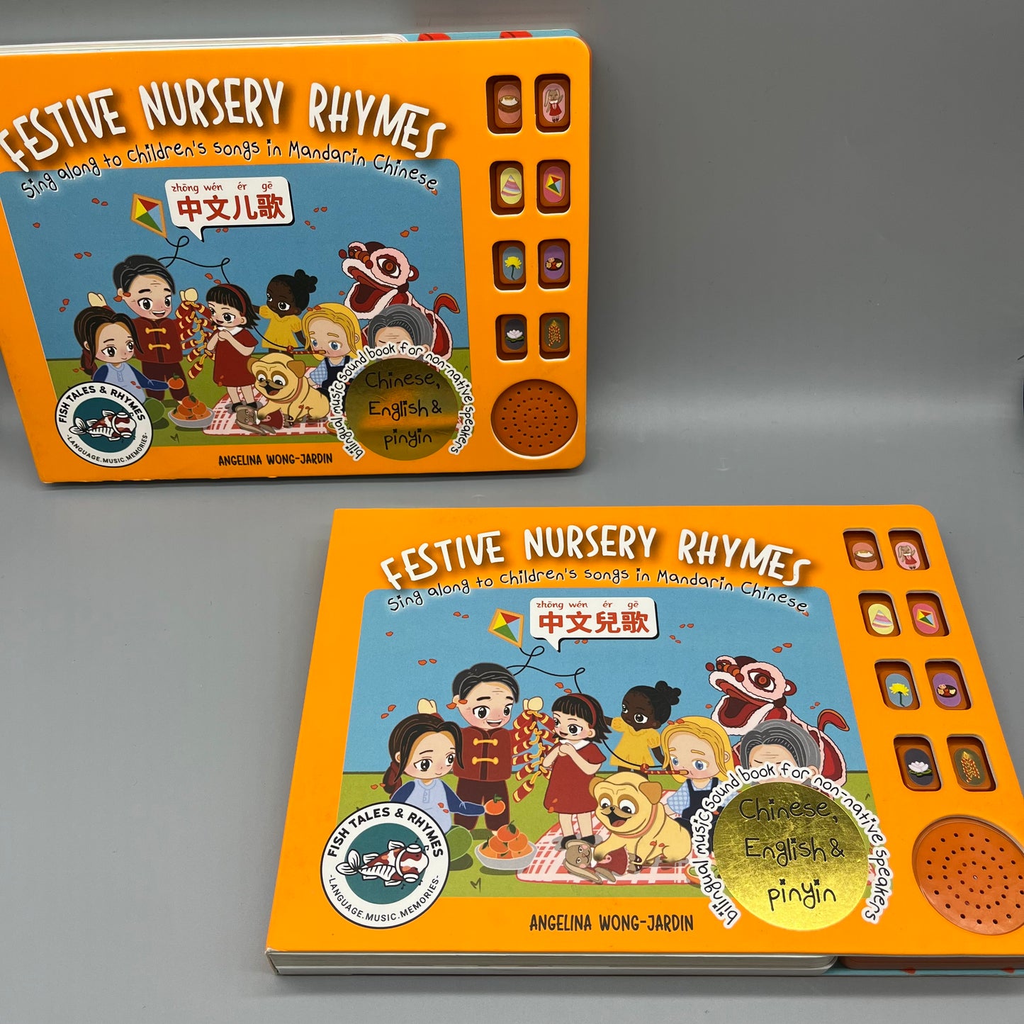 Festive Nursery Rhymes Sound Board Book -Traditional Chinese & Mandarin & English
